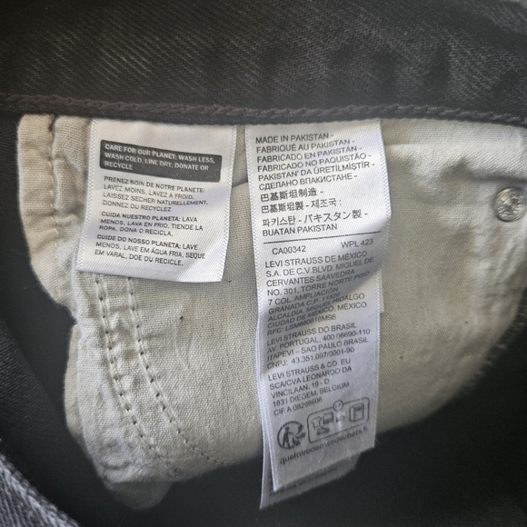 Levi's Black Dad Denim Jeans Size 25x30 - Picture 8 of 13